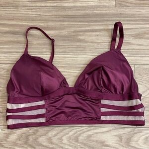3/$25 NEW Victoria’s Secret Strappy Mesh Burgundy Bralette